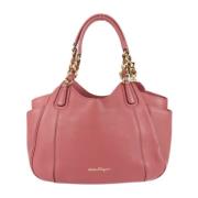 Salvatore Ferragamo Pre-owned Pre-owned Tyg handvskor Pink, Dam