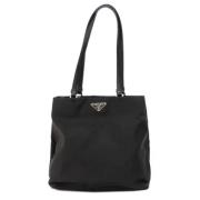 Prada Vintage Pre-owned Tyg prada-vskor Black, Dam