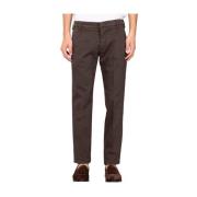 Entre amis Stretch Lyocell America Fickbyxor Brown, Herr