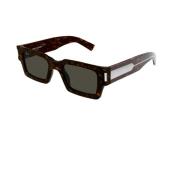 Saint Laurent 572 Solglasögon i Havana Färg Brown, Unisex