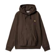 Carhartt Wip Huvtröja med amerikansk skrift Brown, Herr