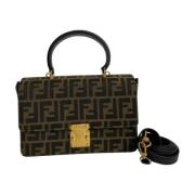 Fendi Vintage Pre-owned Laeder handvskor Brown, Dam