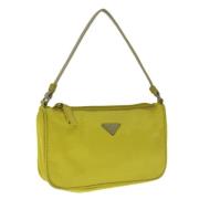 Prada Vintage Pre-owned Nylon prada-vskor Yellow, Dam