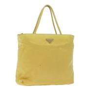 Prada Vintage Pre-owned Nylon prada-vskor Yellow, Dam