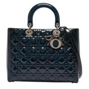 Dior Vintage Pre-owned Laeder totevskor Blue, Dam