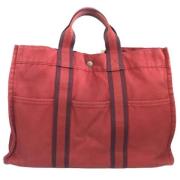 Hermès Vintage Pre-owned Tyg totevskor Red, Dam