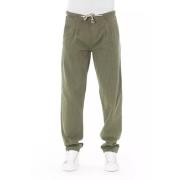 Baldinini Trend Army Bomull Jeans Byxor Green, Herr