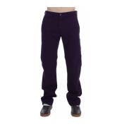 Gianfranco Ferré Lila Stretch Slim Chinos Purple, Herr