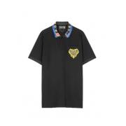 Versace Klassisk Polo Skjorta för Män Black, Herr