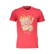 Cavalli Class Tryckt Logot-shirt Red, Herr