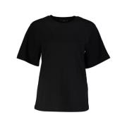 Cavalli Class Enkel Svart Bomull T-shirt Black, Dam