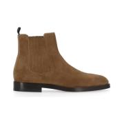 Brunello Cucinelli Brun Mocka Chelsea Boots för Män Brown, Herr