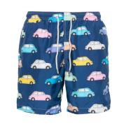 MC2 Saint Barth Biltryck Badshorts Multicolor, Herr