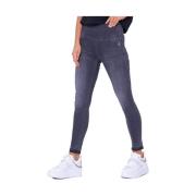 Patrizia Pepe Högmidjade skinny jegging jeans Gray, Dam