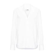 MM6 Maison Margiela Vit Bomullspoplin Skjorta White, Dam