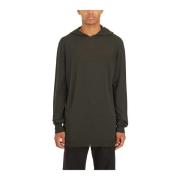 Rick Owens Oversized Hoodie Forest Style Green, Herr