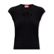 Diesel T-Angie T-shirt Black, Dam