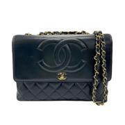 Chanel Vintage Pre-owned Laeder axelremsvskor Black, Dam