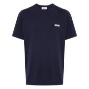 Autry Blå T-shirts och Polos med Logo Patch Blue, Herr