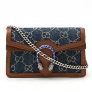 Gucci Vintage Pre-owned Tyg gucci-vskor Blue, Dam