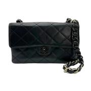 Chanel Vintage Pre-owned Laeder axelremsvskor Black, Dam