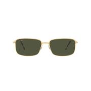 Ray-Ban Metall solglasögon i guld med gröna linser Yellow, Unisex