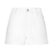 Dolce & Gabbana Vita Bomullsshorts med Fickor White, Dam