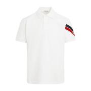 Moncler Vit Polo Skjorta White, Herr