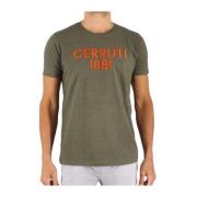 Cerruti 1881 Broderad Logotyp T-shirt - Coloratura Green, Herr
