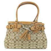 Coach Pre-owned Pre-owned Tyg totevskor Beige, Dam