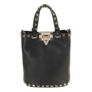 Valentino Garavani Rockstud Mini Tote Väska Black, Dam