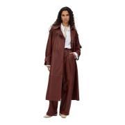 IVY OAK Klassisk Trenchcoat Red, Dam