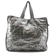 Chanel Vintage Pre-owned Tyg chanel-vskor Gray, Dam