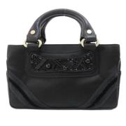 Celine Vintage Pre-owned Satin celine-vskor Black, Dam