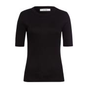 IVY OAK Rip T-shirt i svart bomull Black, Dam