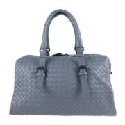 Bottega Veneta Vintage Pre-owned Laeder handvskor Blue, Dam