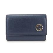 Gucci Vintage Pre-owned Laeder plnbcker Blue, Dam