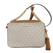 Michael Kors Pre-owned Pre-owned Tyg axelremsvskor Beige, Dam