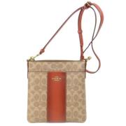 Coach Pre-owned Pre-owned Tyg axelremsvskor Beige, Dam