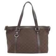 Gucci Vintage Pre-owned Tyg gucci-vskor Brown, Dam