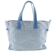 Chanel Vintage Pre-owned Tyg chanel-vskor Blue, Dam