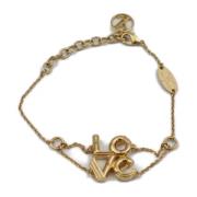 Louis Vuitton Vintage Pre-owned Metall armband Yellow, Dam