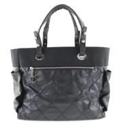 Chanel Vintage Pre-owned Tyg chanel-vskor Black, Dam