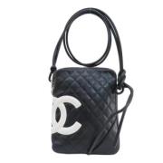 Chanel Vintage Pre-owned Tyg chanel-vskor Black, Dam