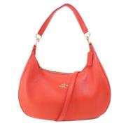 Coach Pre-owned Pre-owned Tyg axelremsvskor Orange, Dam