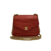 Chanel Vintage Pre-owned Tyg chanel-vskor Red, Dam