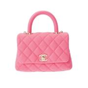 Chanel Vintage Pre-owned Tyg chanel-vskor Pink, Dam