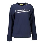 Plein Sport Dam Sweatshirt med Kontrastdetaljer Blue, Dam