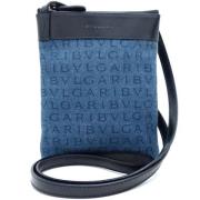 Bvlgari Vintage Pre-owned Tyg axelremsvskor Blue, Dam