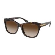 Ralph Lauren Fyrkantiga solglasögon brunt Havana-ram Brown, Unisex